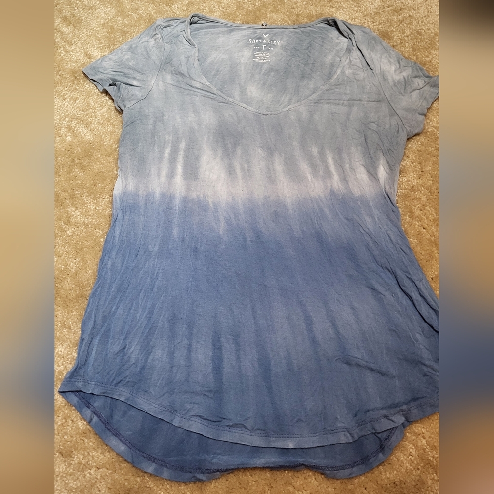 Blue Ombre Women's Top